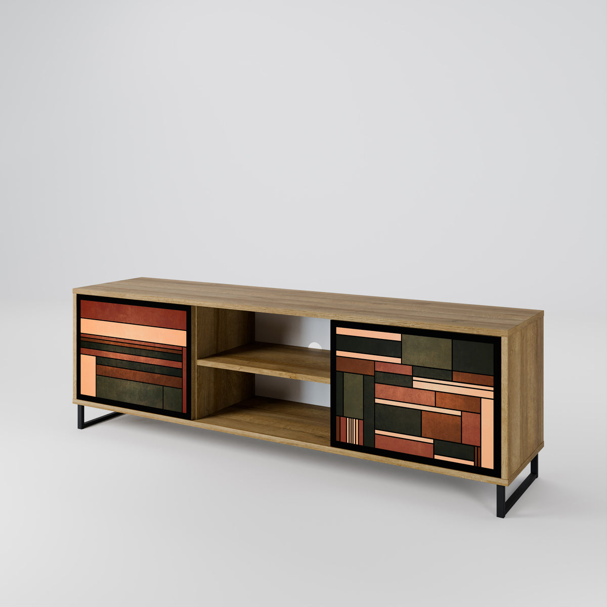 FIGURES OF NATURE Mueble de TV de 2 Puertas