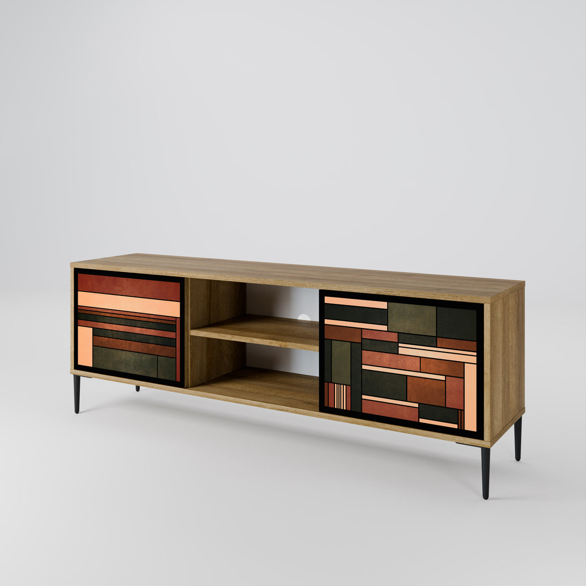 FIGURES OF NATURE Mueble de TV de 2 Puertas