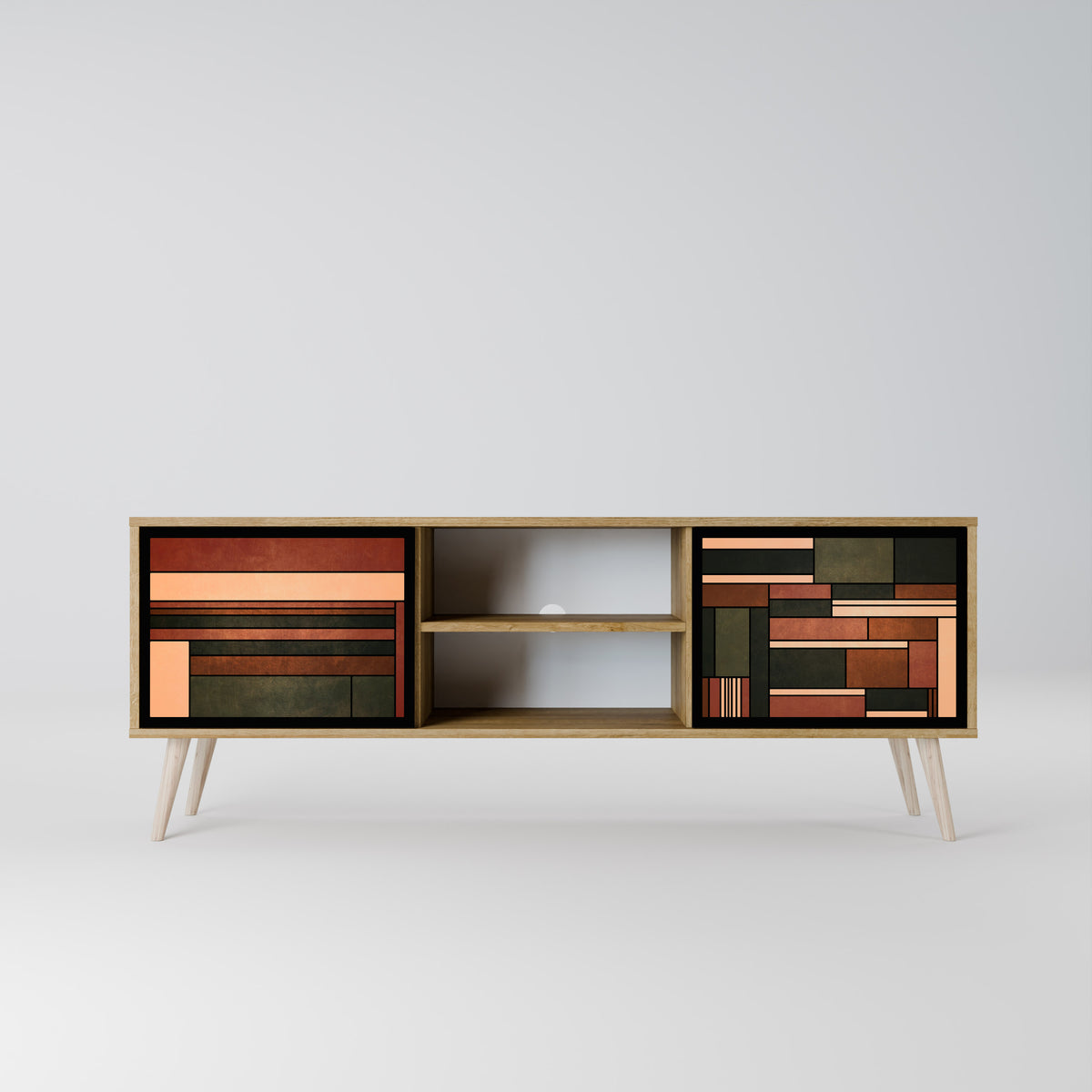 FIGURES OF NATURE Mueble de TV de 2 Puertas