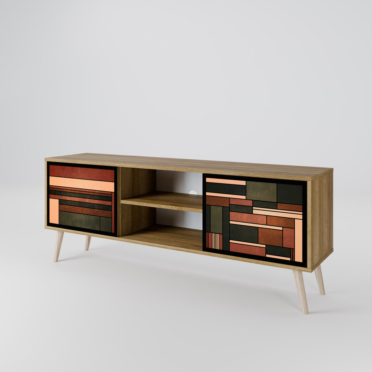 FIGURES OF NATURE Mueble de TV de 2 Puertas
