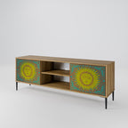 SUNSHINE EULOGY Mueble de TV de 2 Puertas en Efecto Roble