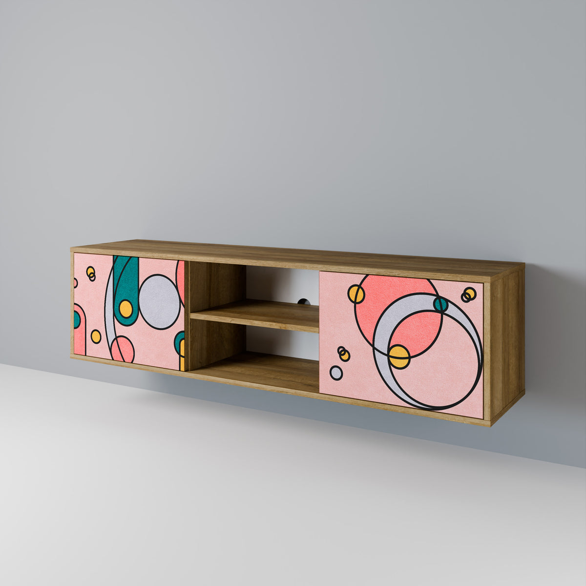 GOSSAMER ECHOES Mueble de TV de 2 Puertas