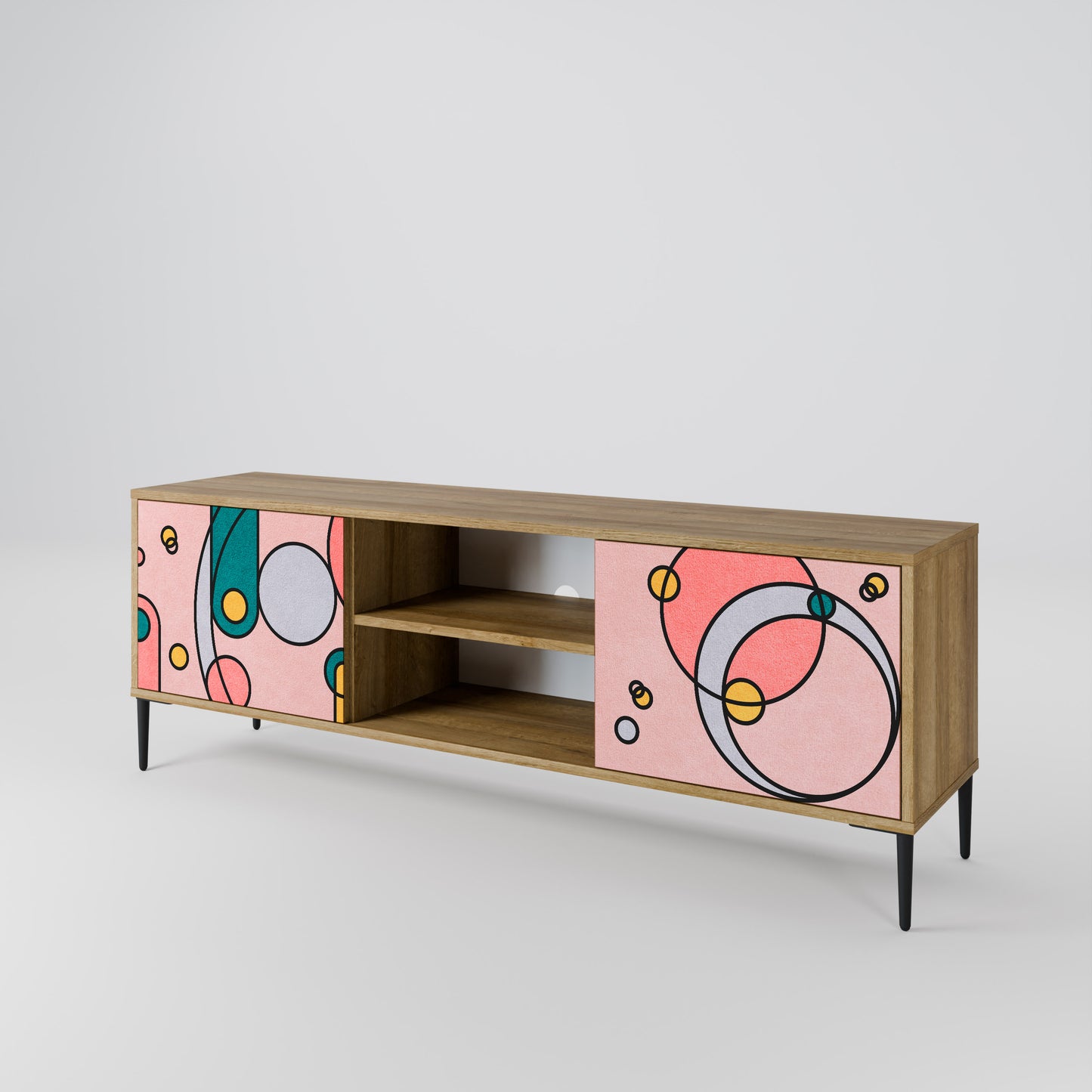 GOSSAMER ECHOES Mueble de TV de 2 Puertas