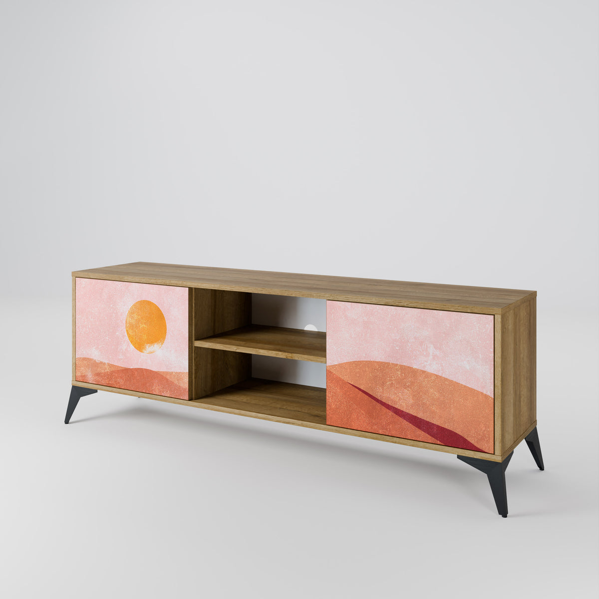 LUMINOUS SUNLIGHT Mueble de TV de 2 Puertas