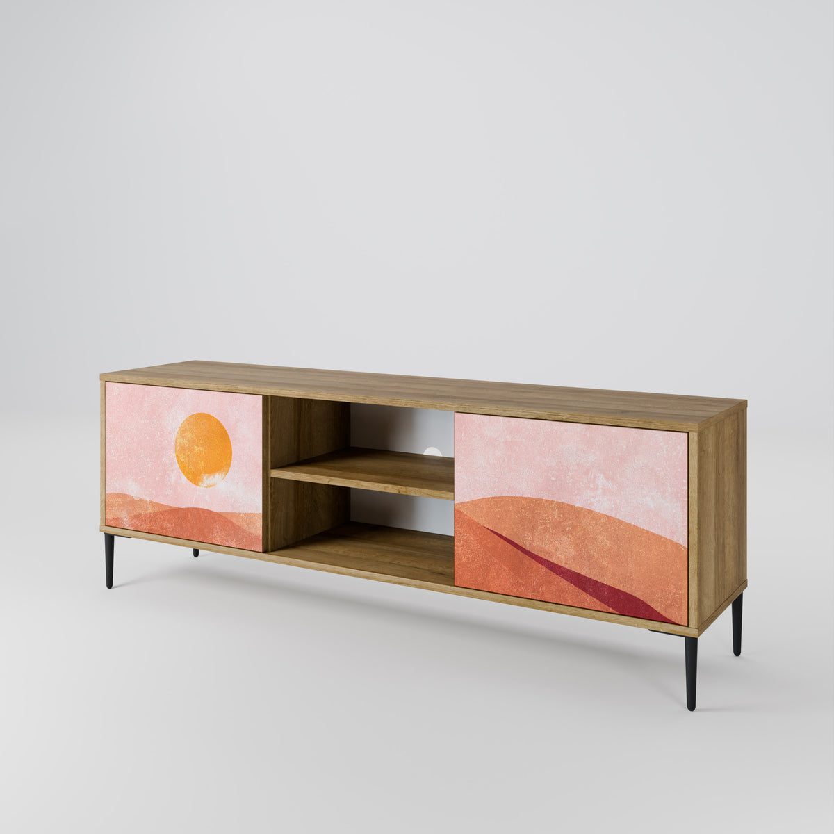 LUMINOUS SUNLIGHT Mueble de TV de 2 Puertas