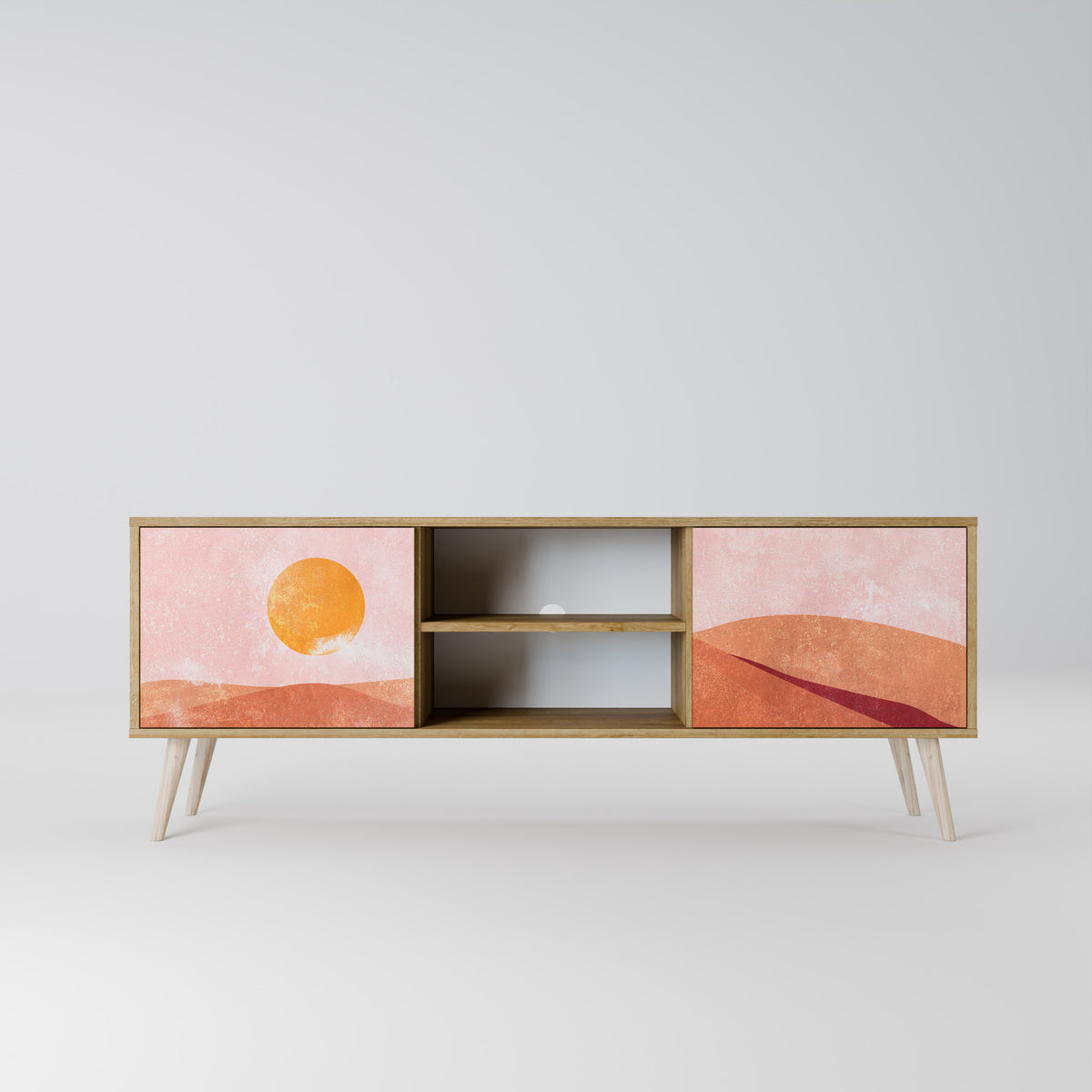 LUMINOUS SUNLIGHT Mueble de TV de 2 Puertas