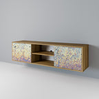 MOSAIC OF COLORS Mueble de TV de 2 Puertas en Efecto Roble