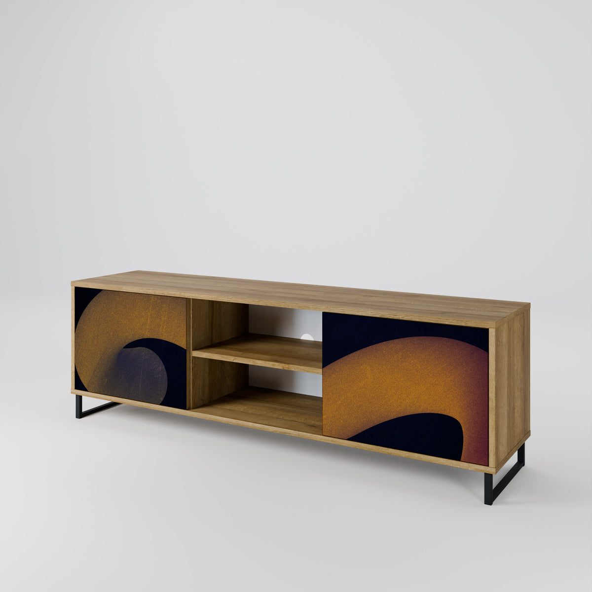 HOLLOW TIME Mueble de TV de 2 Puertas