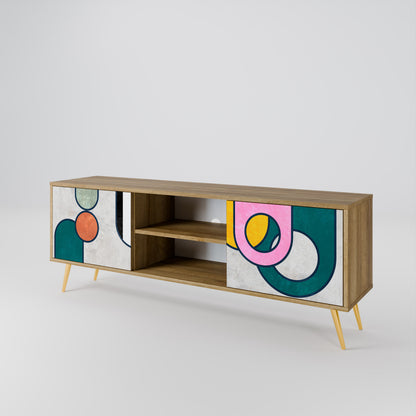 COOL STORY Mueble de TV de 2 Puertas