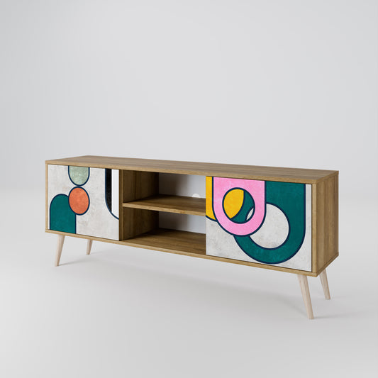 COOL STORY Mueble de TV de 2 Puertas