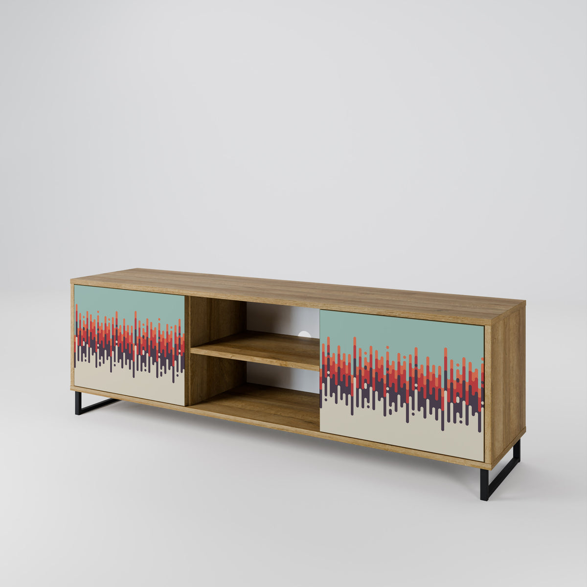CHROMA CONTOURS Mueble de TV de 2 Puertas