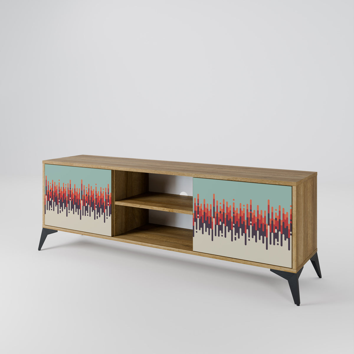 CHROMA CONTOURS Mueble de TV de 2 Puertas