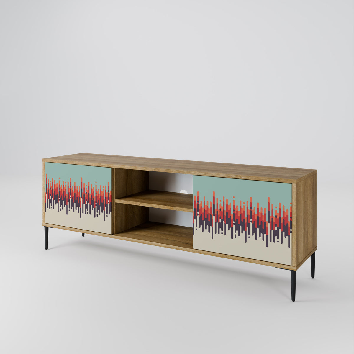 CHROMA CONTOURS Mueble de TV de 2 Puertas
