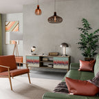 CHROMA CONTOURS Mueble de TV de 2 Puertas en Efecto Roble