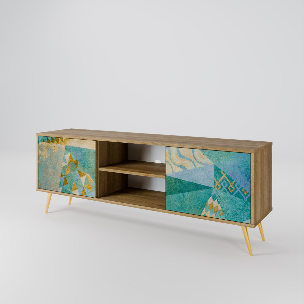SPECTRUM SPLENDOR Mueble de TV de 2 Puertas