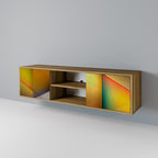 PIERCING SHARPNESS 2-Door TV Stand in Oak Effect