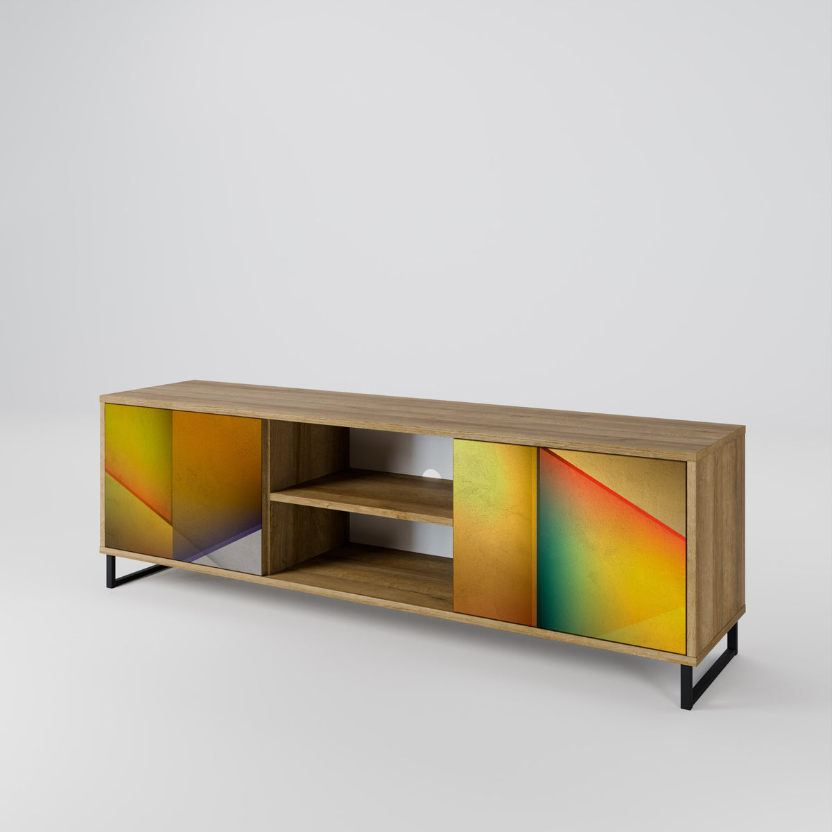 PIERCING SHARPNESS Mueble de TV de 2 Puertas