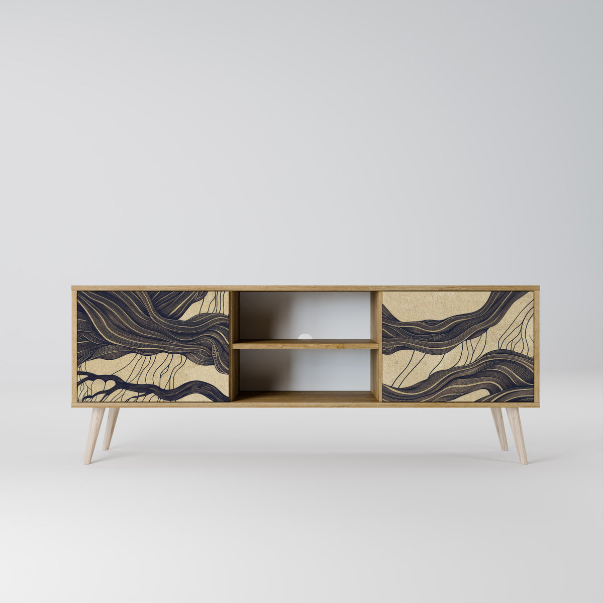UNIFIED FRAGMENTS Mueble de TV de 2 Puertas