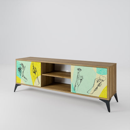 BODY LANGUAGE Mueble de TV de 2 Puertas