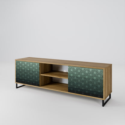 ORNAMENTAL GLIMMER Mueble de TV de 2 Puertas