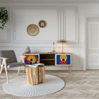 GEOMETRIC EYES 2-Door TV Cabinet