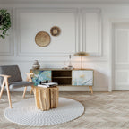 ABSTRACT THOUGHTS Mueble de TV de 2 Puertas