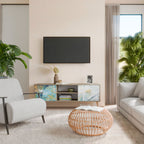 ABSTRACT THOUGHTS Mueble de TV de 2 Puertas