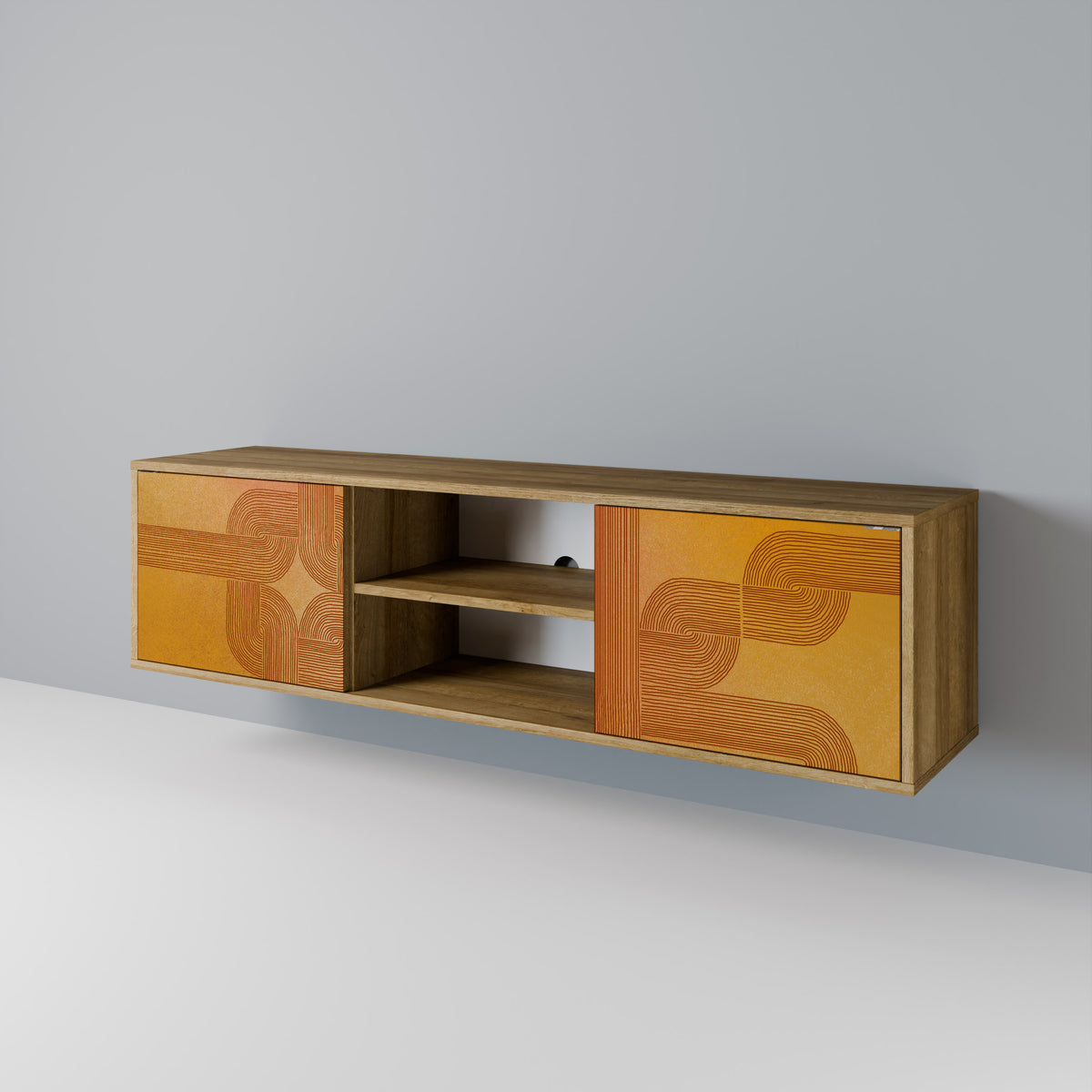 STRENGTHENING RELATION Mueble de TV de 2 Puertas