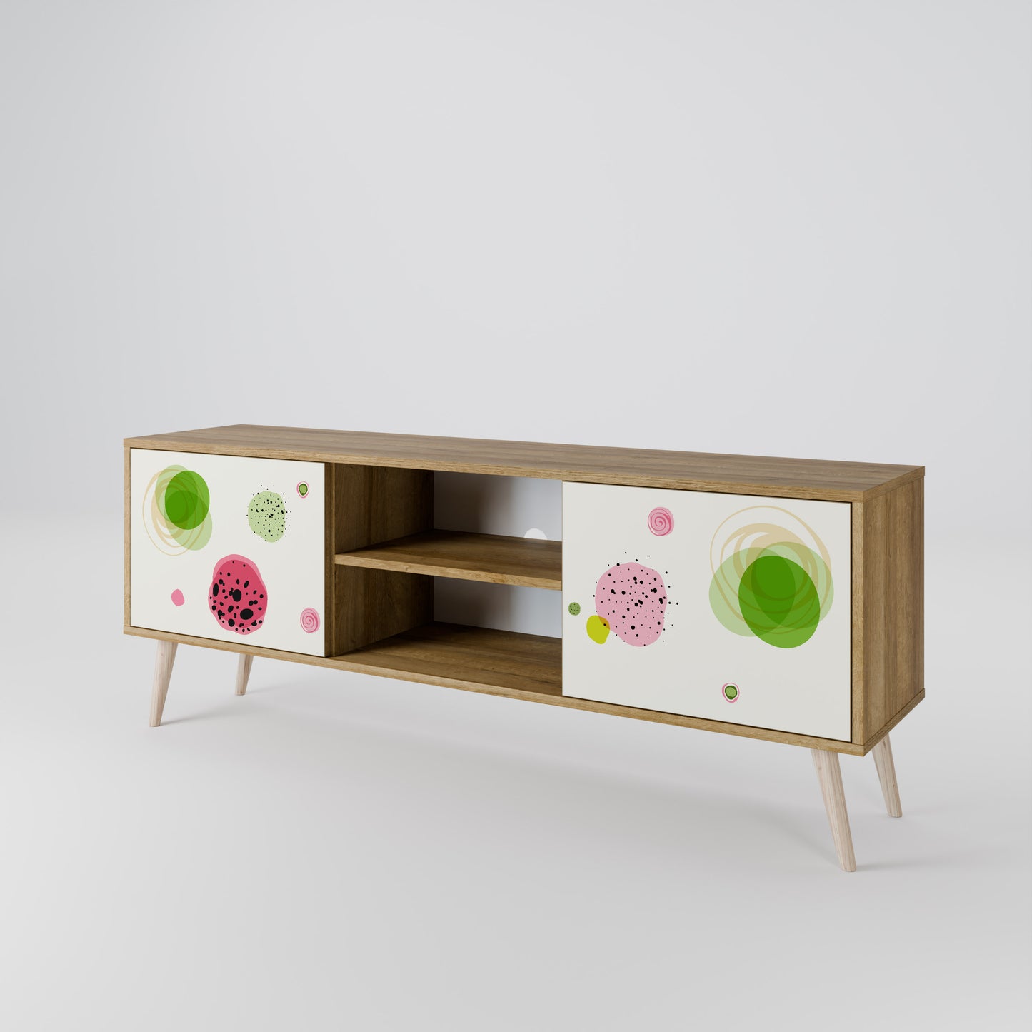 COLORFUL COSMOS Mueble de TV de 2 Puertas