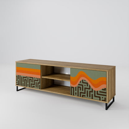 SIMPLE SOLUTIONS Mueble de TV de 2 Puertas