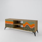 SIMPLE SOLUTIONS 2-Door TV Stand in Oak Effect