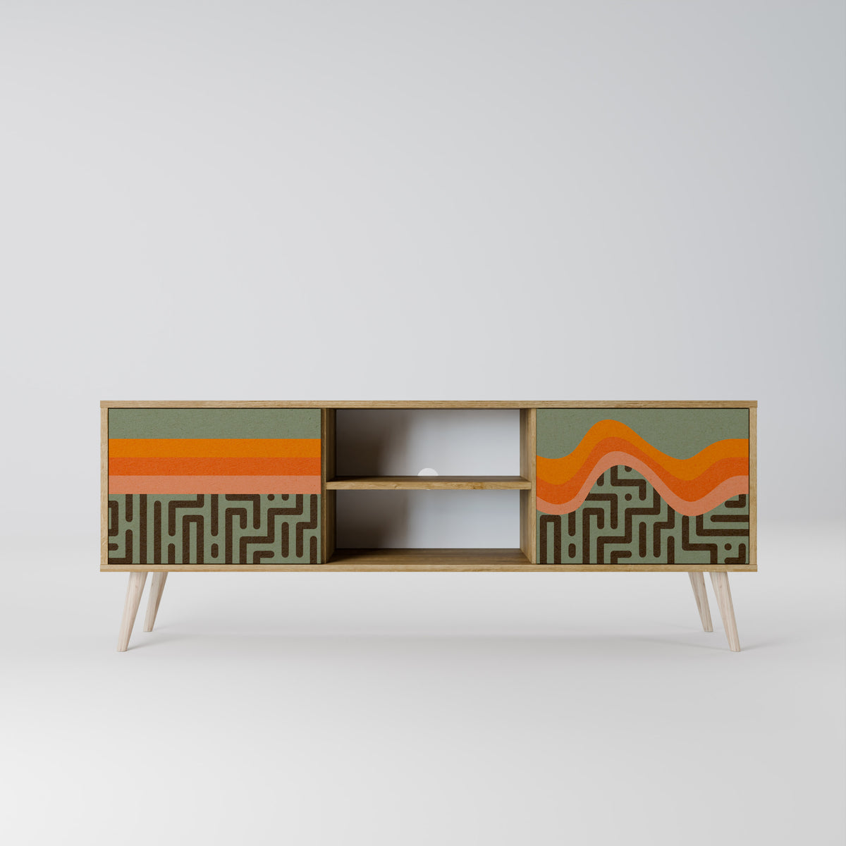 SIMPLE SOLUTIONS Mueble de TV de 2 Puertas