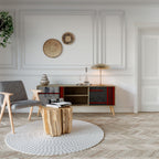 GRAY FIGURES Mueble de TV de 2 Puertas