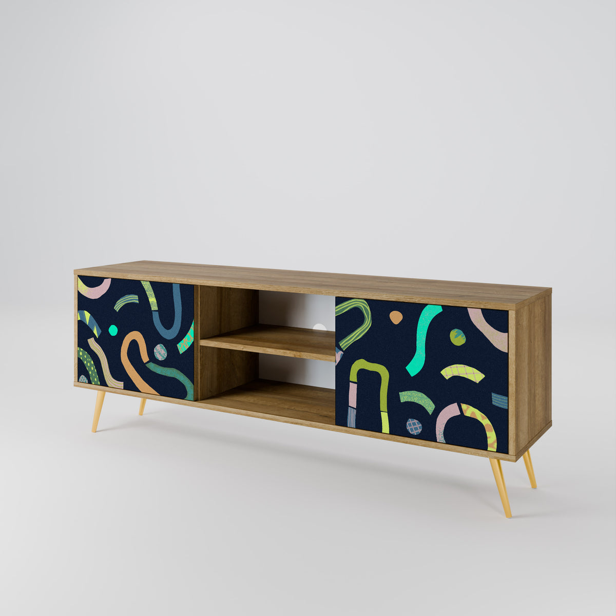 CONTRAST DANCE Mueble de TV de 2 Puertas