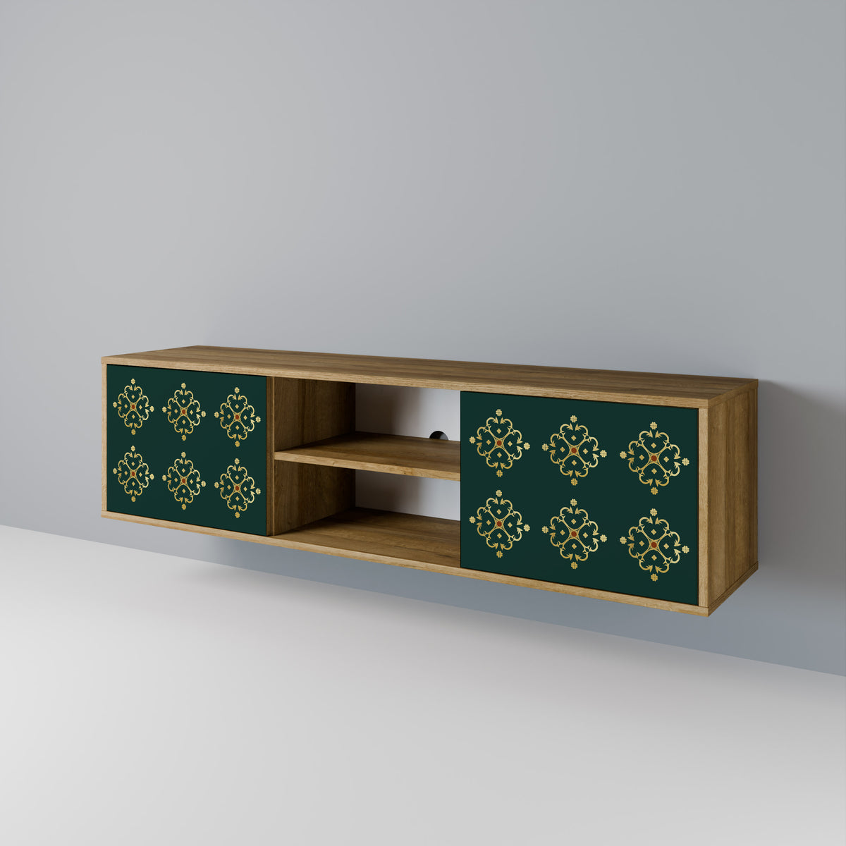 ROYAL MEDALLION Mueble de TV de 2 Puertas