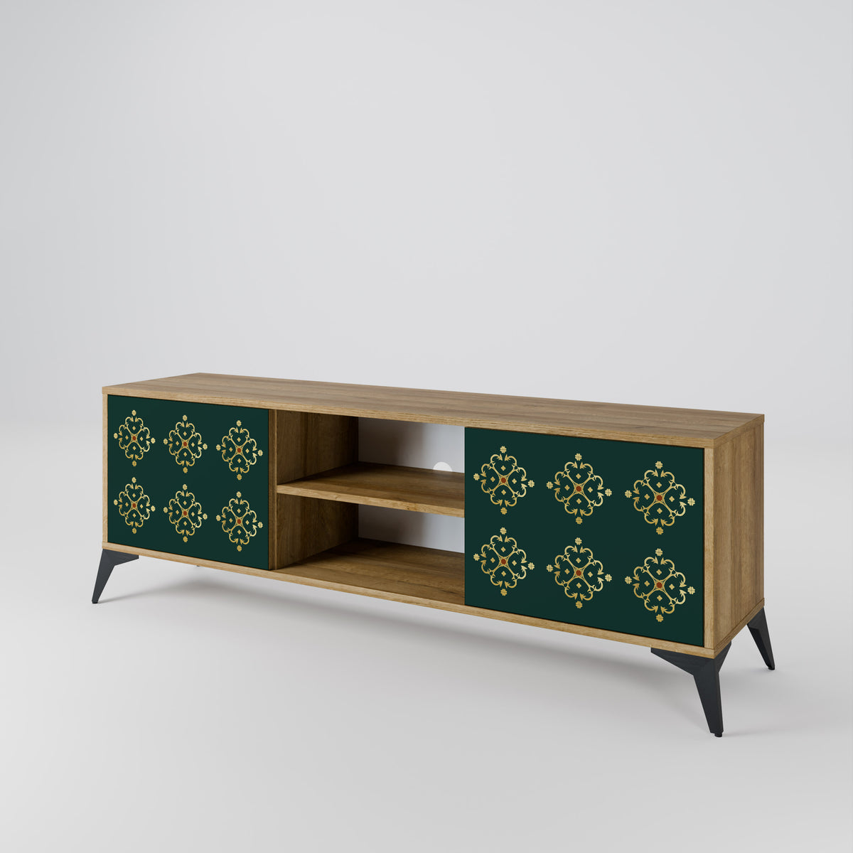 ROYAL MEDALLION Mueble de TV de 2 Puertas