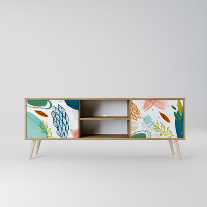 BOTANICAL HURRICANE Mueble de TV de 2 Puertas