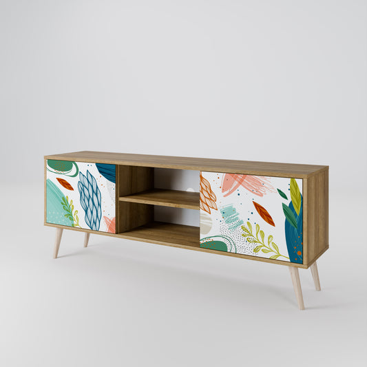 BOTANICAL HURRICANE Mueble de TV de 2 Puertas