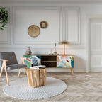 BOTANICAL HURRICANE 2-Door TV Stand in Oak Effect