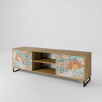 MYSTICAL STRUCTURE 2-Door TV Stand in Oak Effect