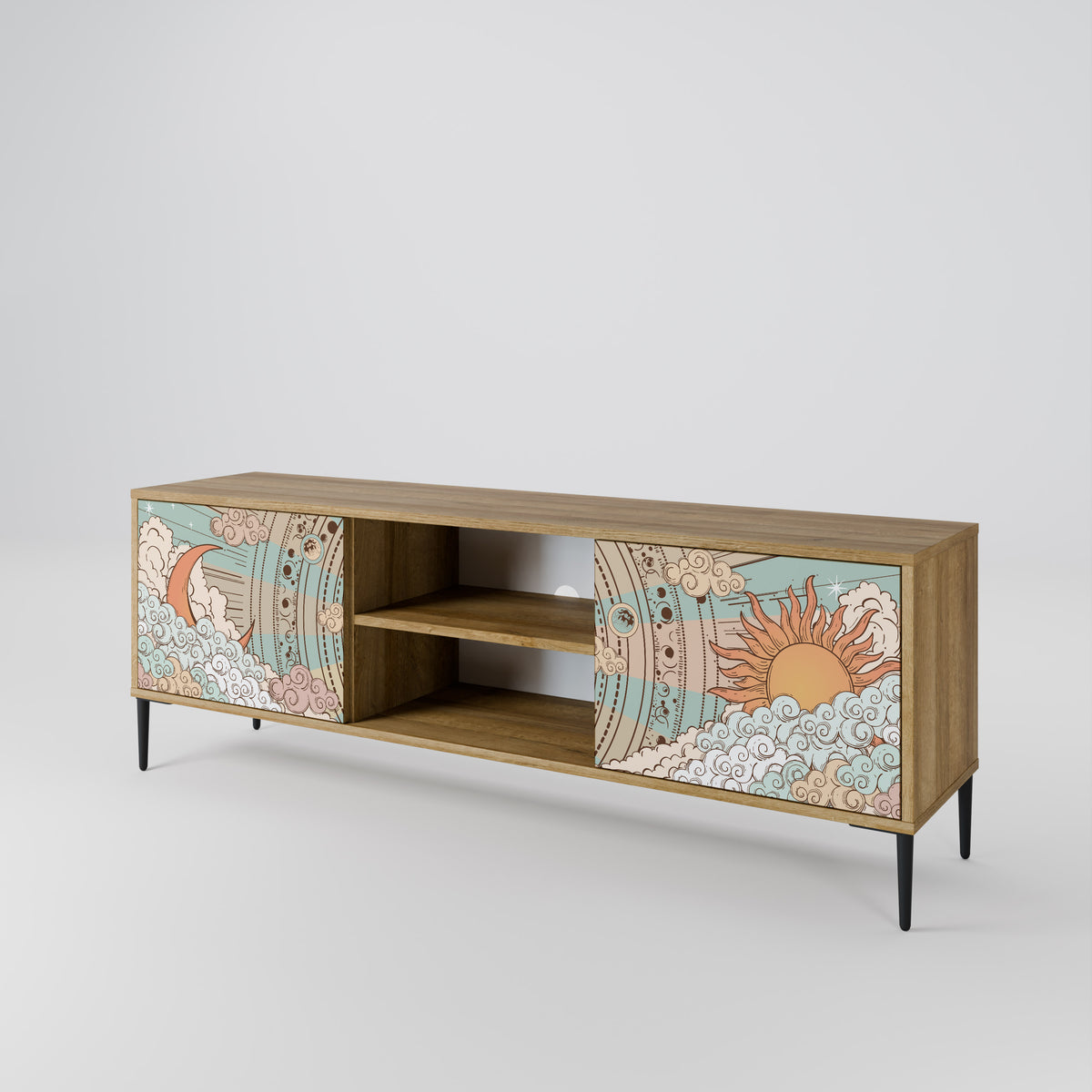 MYSTICAL STRUCTURE Mueble de TV de 2 Puertas