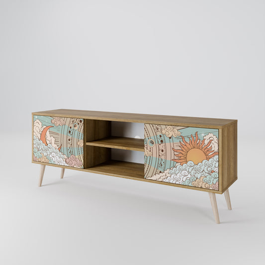 MYSTICAL STRUCTURE Mueble de TV de 2 Puertas