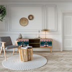 ROYAL COMPOSITION Mueble de TV de 2 Puertas en Efecto Roble