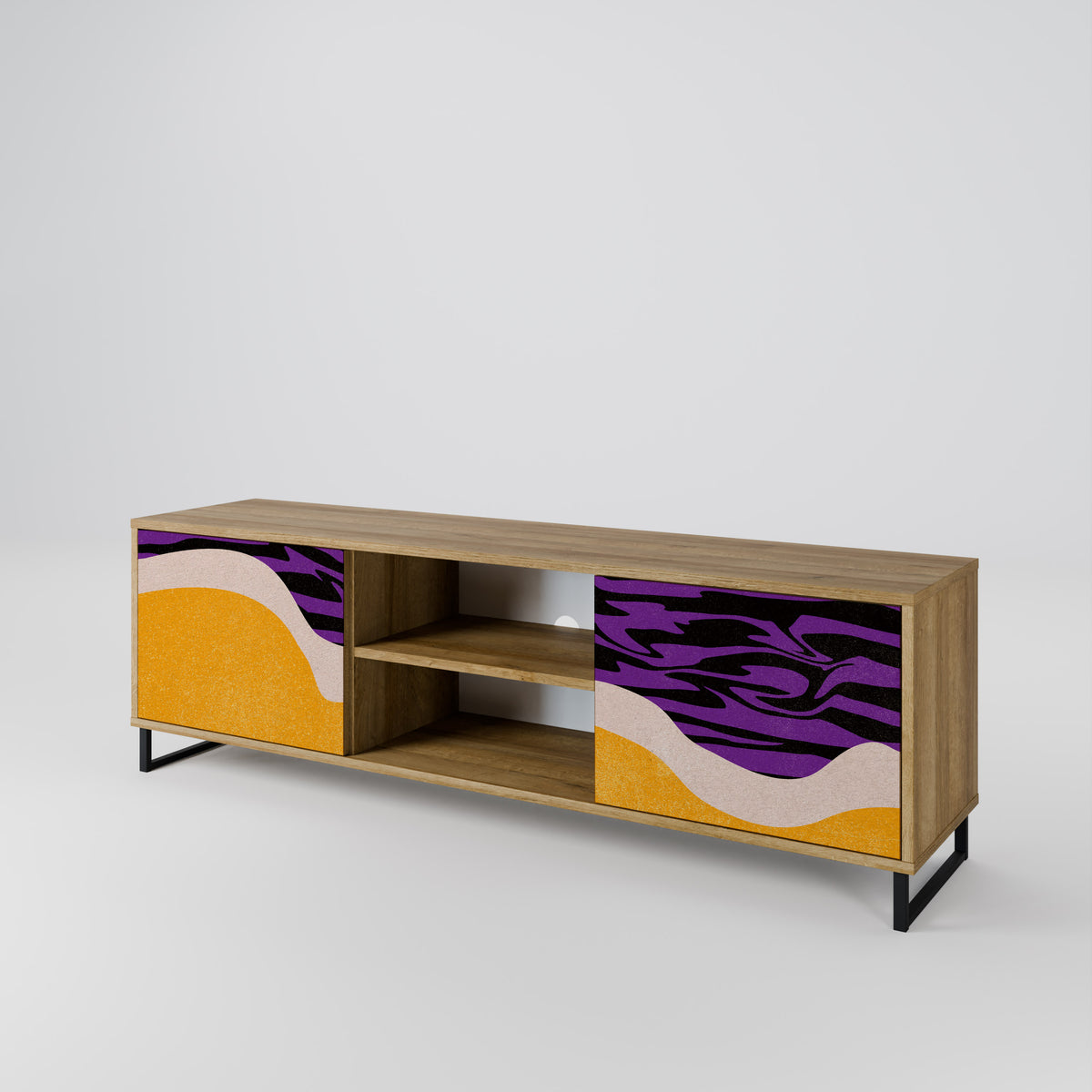 INDEPENDENT BORDER Mueble de TV de 2 Puertas