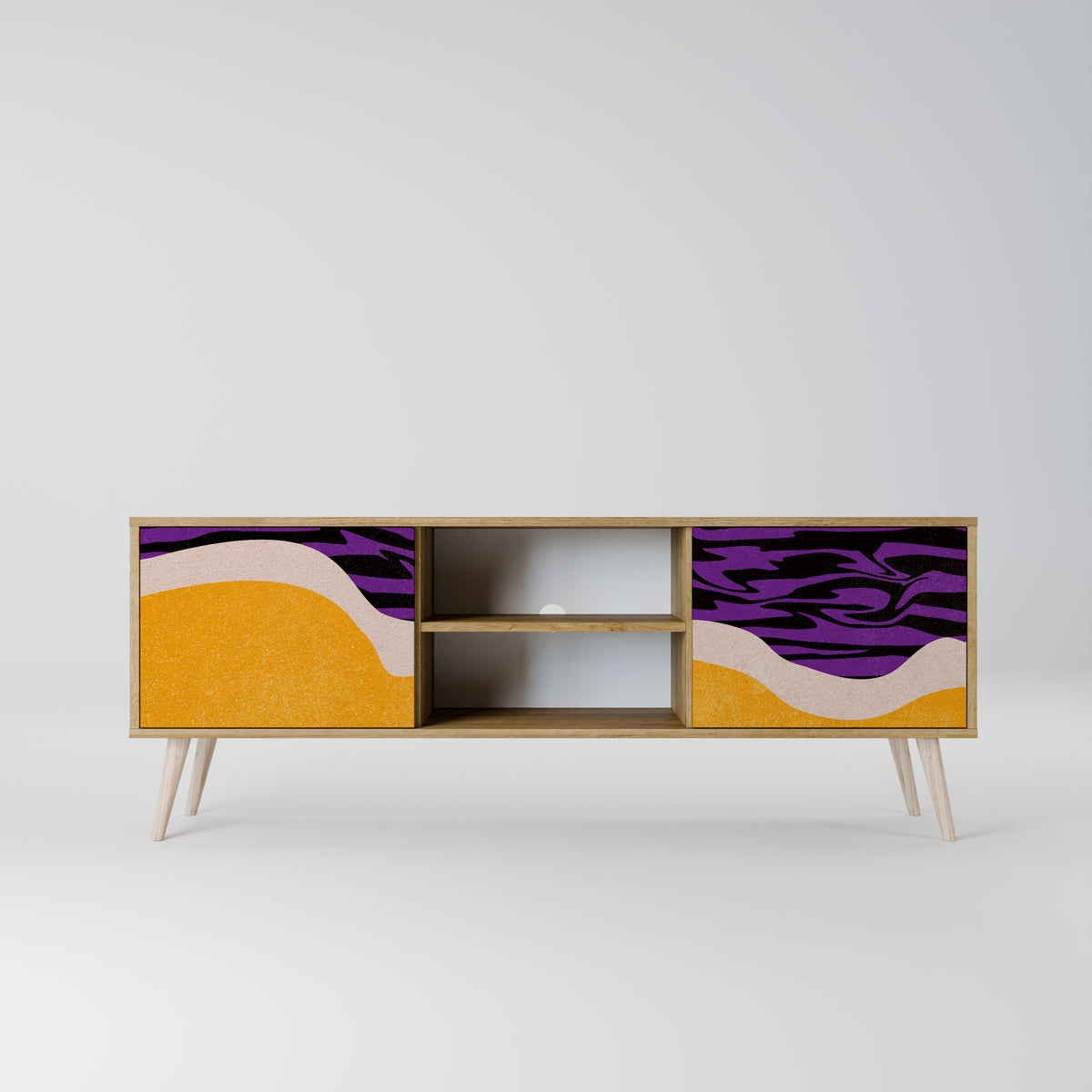 INDEPENDENT BORDER Mueble de TV de 2 Puertas