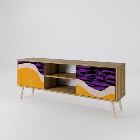 INDEPENDENT BORDER Mueble de TV de 2 Puertas