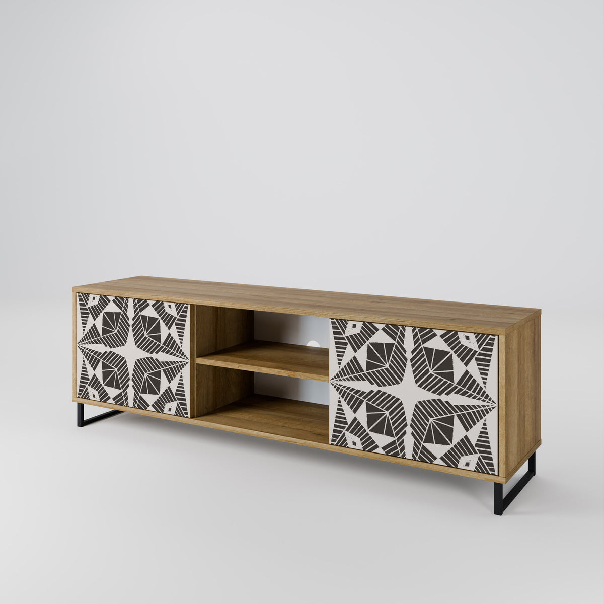 MONOCHROME NEXUS Mueble de TV de 2 Puertas