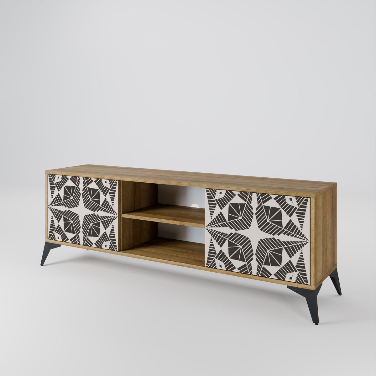MONOCHROME NEXUS Mueble de TV de 2 Puertas