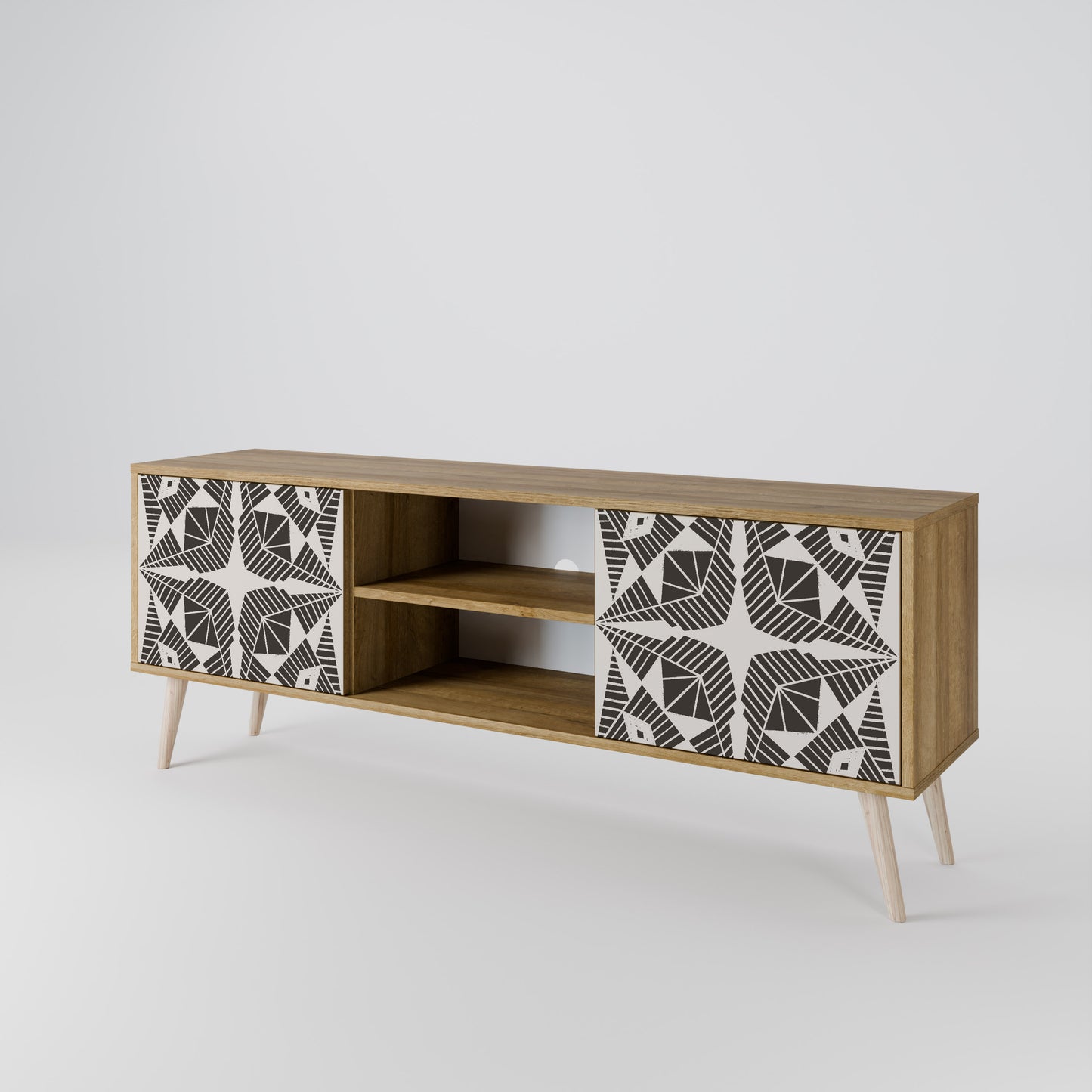 MONOCHROME NEXUS Mueble de TV de 2 Puertas