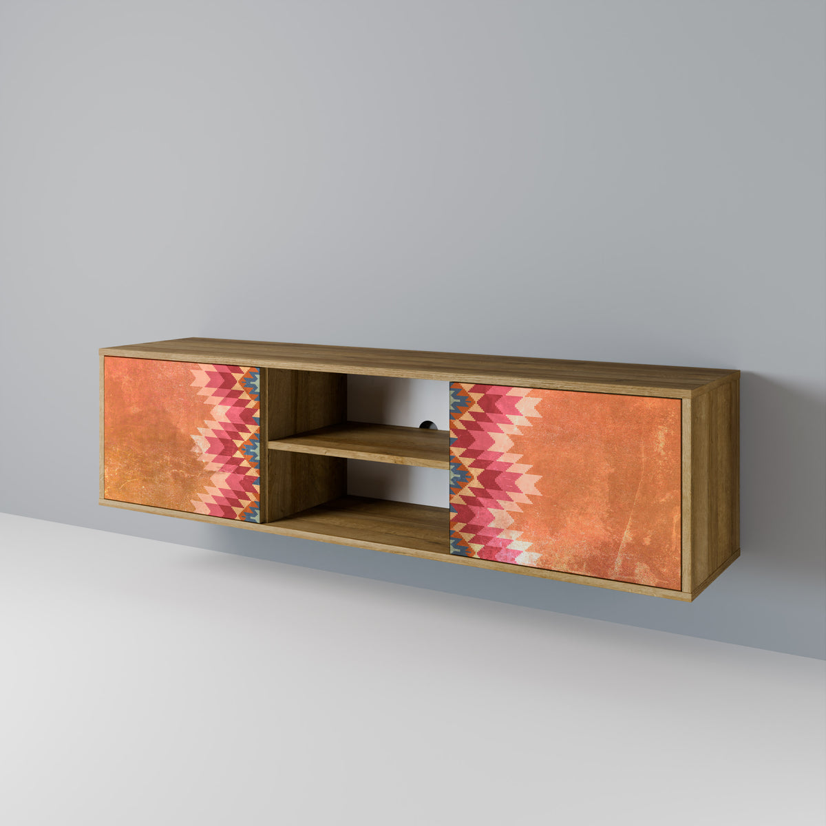 INDIAN FOLK Mueble de TV de 2 Puertas